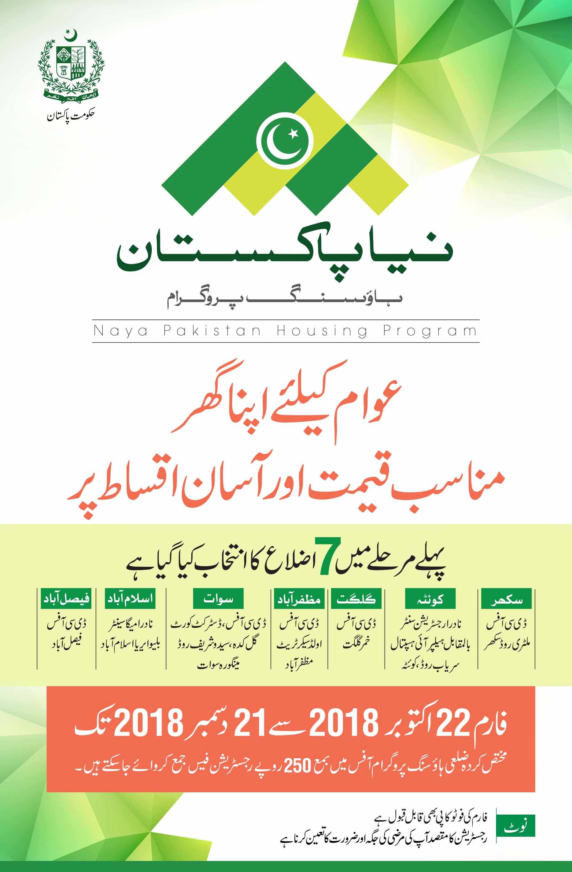 Naya Pakistan Housing program